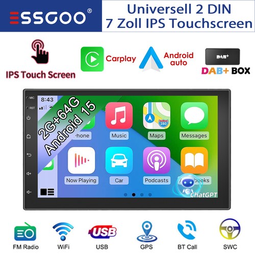 Dab doppel din android - 7",