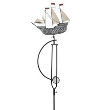Gartenstecker Windspiel Garten Schaukel Segelschiff Gartenpendel 15x35x151cm