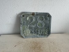 Altes Blechschild Hausnummer