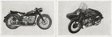 70/547 SAMMELBILD BMW R 68 + BMW R 67/2 SEITENWAGEN