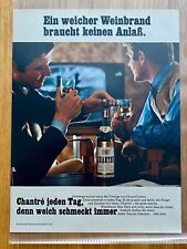 Chantré weicher Weinbrand Original 1967 Vintage Advert Werbung Reklame
