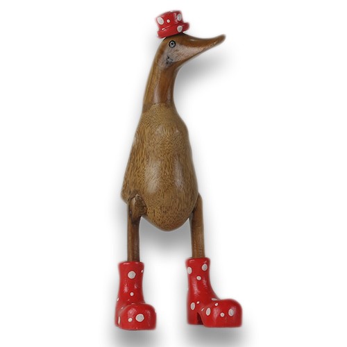 Holz ente lauf gartendeko - lauf,