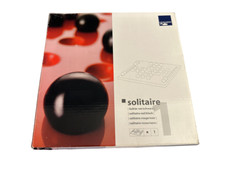 Solitair | Leonardo | Brettspiel Spiel | rot schwarz | Glaskugeln | Vollständig