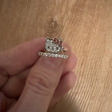 Hello Kitty Diamonique Ring