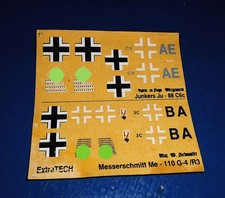 Decals Junkers Ju-88 C6  Hptm Prinz Heinrich zu Sayn-Wittgenstein + Me-110 1:72