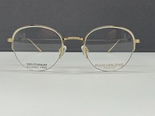 Ruud Van Dyke Brille Damen Titan rund gold groß Allergie frei