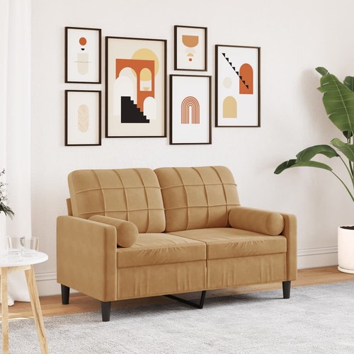 Sitzer sofa mit zierkissen - sofa,