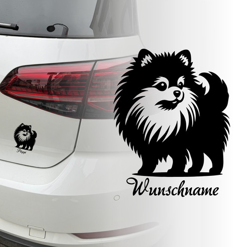 Auto aufkleber pomeranian - aufkleber,