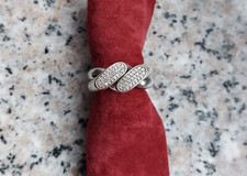 Eleganter JOOP Ring, Sterling 925 Silber, Massiv mit Steinen, Größe 55, 