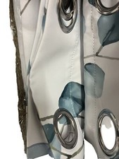 Gardinen Verdunkelungsvorhang Blickdicht Blaue Blume Vorhang mit Ösen Ca.140/225