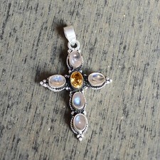 Regenbogen Mondstein Citrin