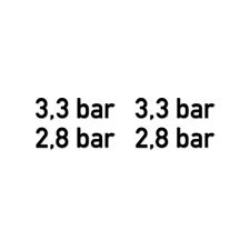 Reifendruck Set in bar TYP DIN