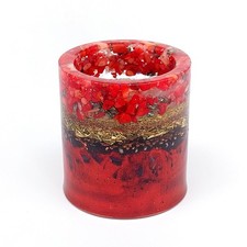 Orgonit Teelichthalter Rote