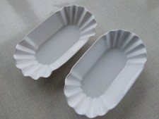 Pommesschalen aus Porzellan, 2 Stück, ca. 20 x 11 cm