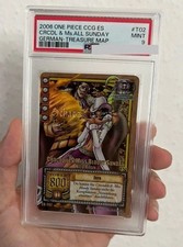 CA-T02 PSA 9 Crocodile & Miss Bloody Sunday (Nico Robin) - One Piece TCG 1999