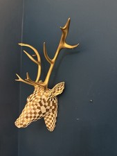 Unikat Geometrisch Gold Weiß