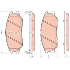TRW Bremsbelagsatz 21021899