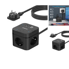 USB C Steckdosenwürfel 3 Fach