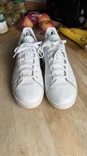Adidas Stan Smith Größe 43 1/3 weiss/türkis US 9 1/2 UK 9