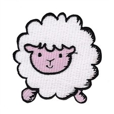 Aufnäher Schaf Patch Bügelbild Abzeichen Aufbügler Applikation
