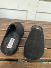 Berkemann Hamburg 1885 Warme Winter Hausschuhe Gr-39/6 Schwarz Wie  Neu!