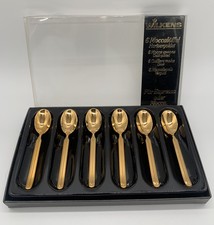 Wilkens Nova 6 Mokkalöffel Hartvergoldet Espressolöffel Galleria Edelstahl 18/8