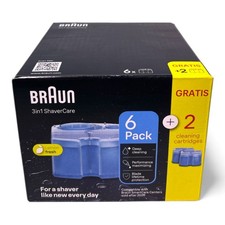 Braun 8er Pack Clean & Renew Reinigungskartuschen Rasierer CCR6+2 | NEU & OVP ✅