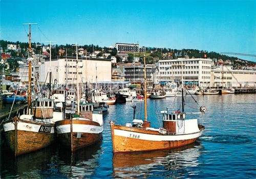 Tromsoe hafen fischkutter - hafen,