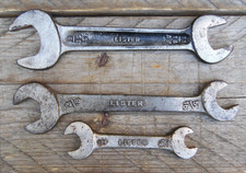 Vintage LISTER Schreibwaren Motor verschiedene Größen Maulschlüssel Werkzeuge #55