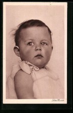 Foto-AK Lotte Herrlich: Kleinkind mit ernstem Blick 1930 