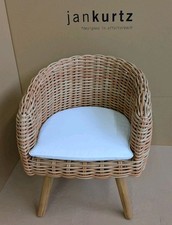 SPRINGFIELD - Sessel - Teak/Kunststoffgeflecht mit Kissen weiß