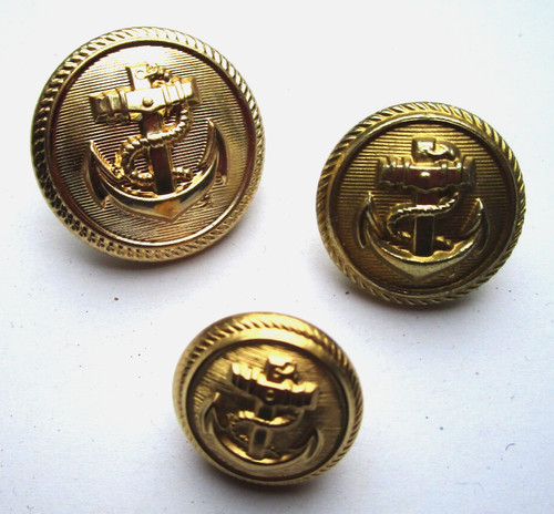 Marineknopf lange öse 17 - marineknopf,
