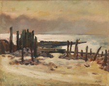 Baltrum - antikes Gemälde von