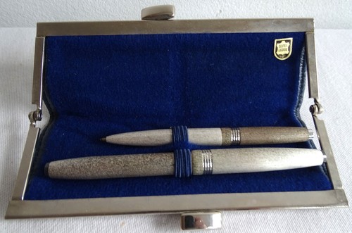 Leder etui senator metall - leder,