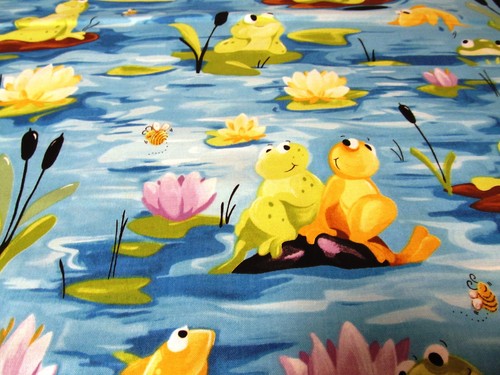 Frosch frog teich seerosen - frog,