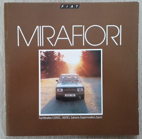 Fiat mirafiori range - fiat, prospekt