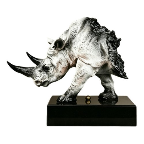 Harz nashorn ornament marmor - nashorn,