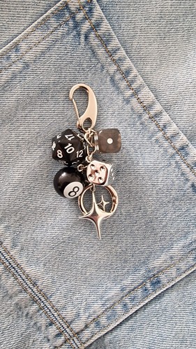 Black star dice - star,