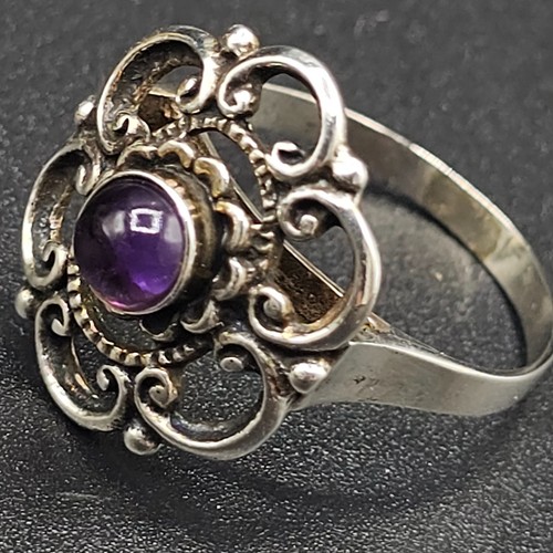 Antiker amethyst silber - antiker, ring