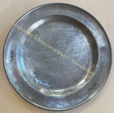 orig. Zinn Teller antik alt um 1750 23cm Punze Stempel