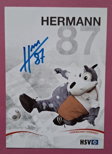 Hsv autogrammkarte dino - autogrammkarte,