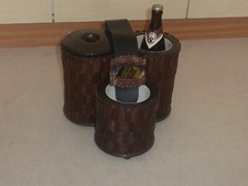 Sektkühler Flaschenkühler Eiskübel original Rattan  handgefertigt