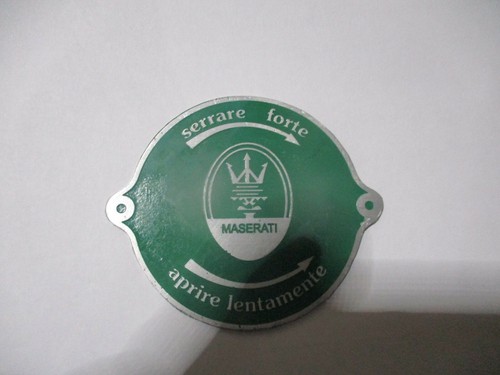 Typenschild schild maserati - typenschild,