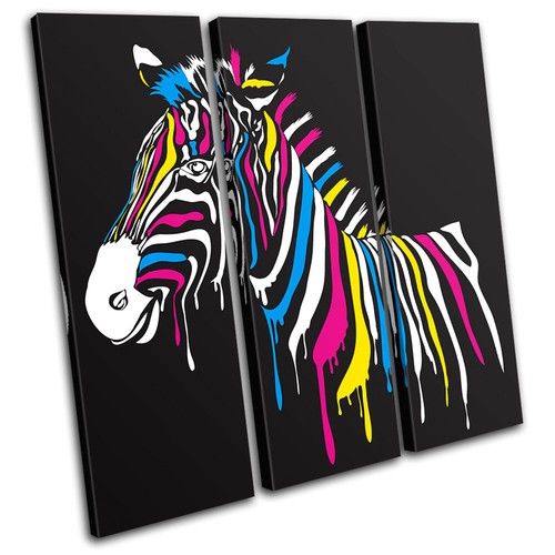 Abstract zebra animals treble - abstract,