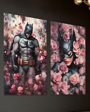 Batman Leinwand Bild Catwoman Fledermaus Dekoration Kunst Love Wandbild Pop-Art