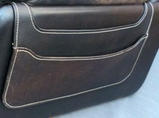 de sede 61 Zeitungstasche für Leder-Sofa Leder-Couch Leder-Sessel braun