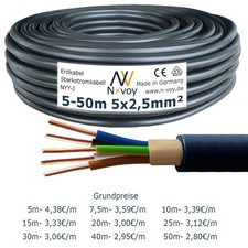 NYY-J 5x2,5 mm², 5 bis 50 m