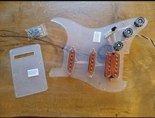 handwound Pickups, HSS Pickguard, Strat Pickguard,  Loaded Pickguard