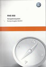 VW  RNS 850  Navi Radio  Bedienungsanleitung  2014 Betriebsanleitung Handbuch RN