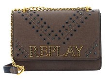 REPLAY Canvas Shoulder Bag